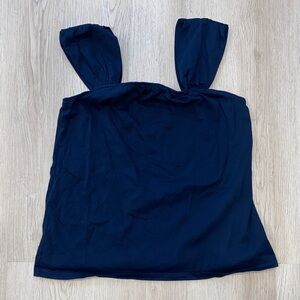 LOFT Navy Top